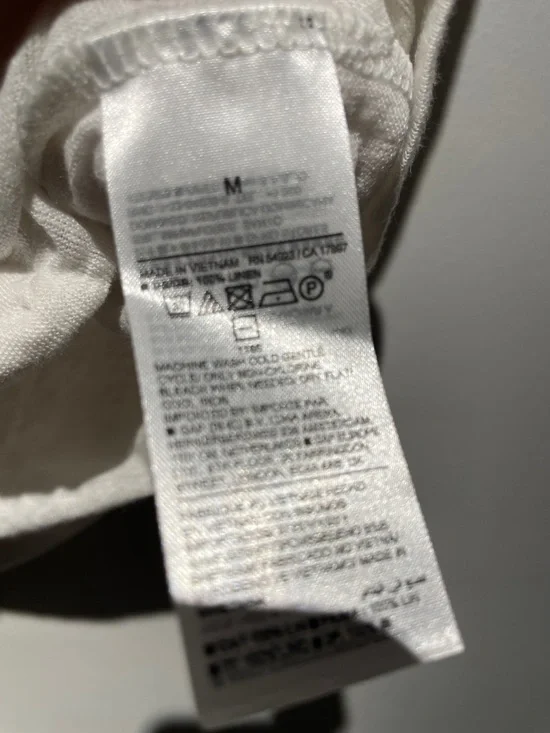 NWT Banana Republic Women’s Short Sleeve Twist-Front European Flax Linen Tee - Picture 7 of 7